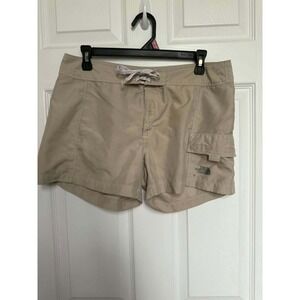 The North Face Womens Khaki Cargo Outdoor Shorts Size 8